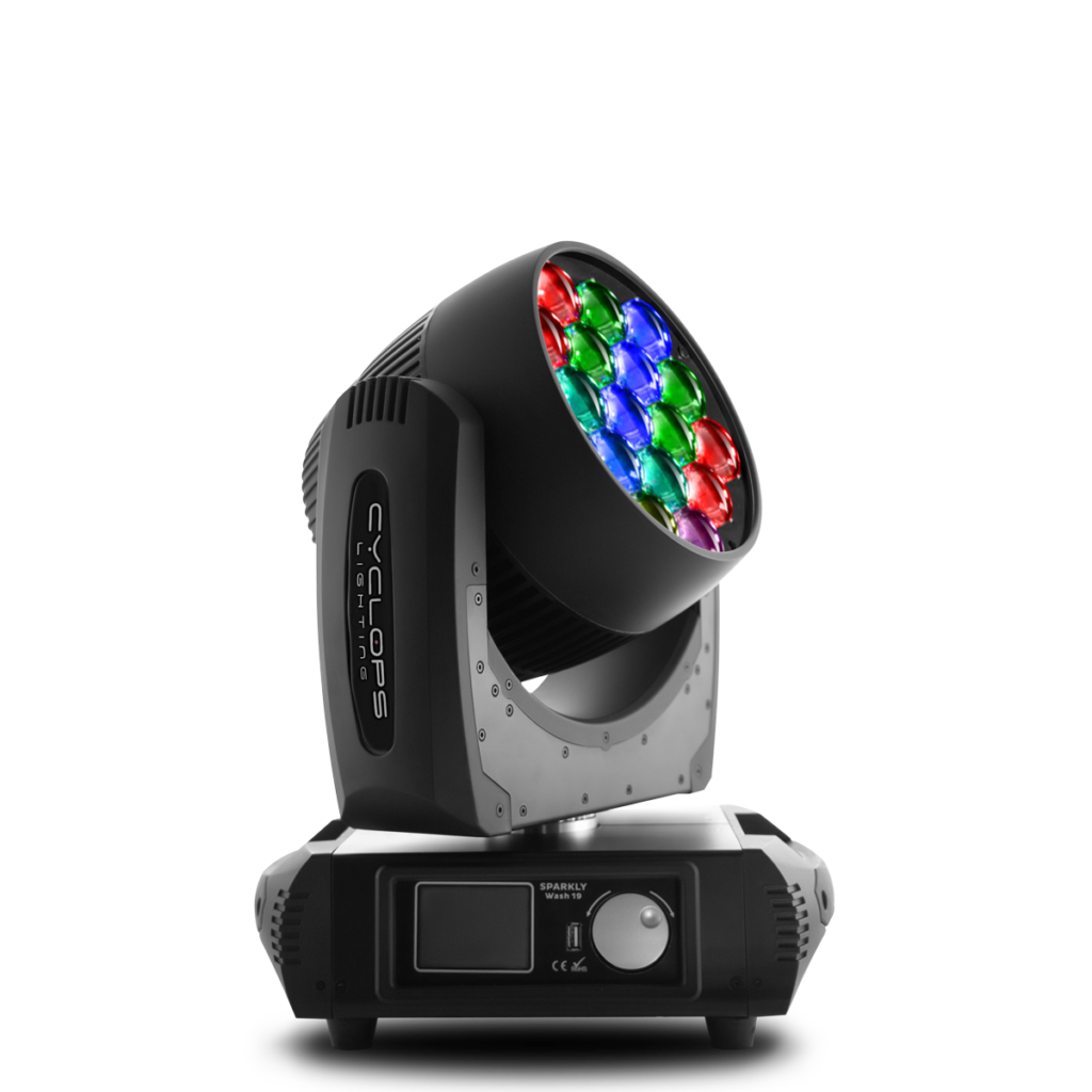 SPARKLY WASH 19 - 19x15 watts RGBW LED Zoom Wash Moving Head - Cyclops ...