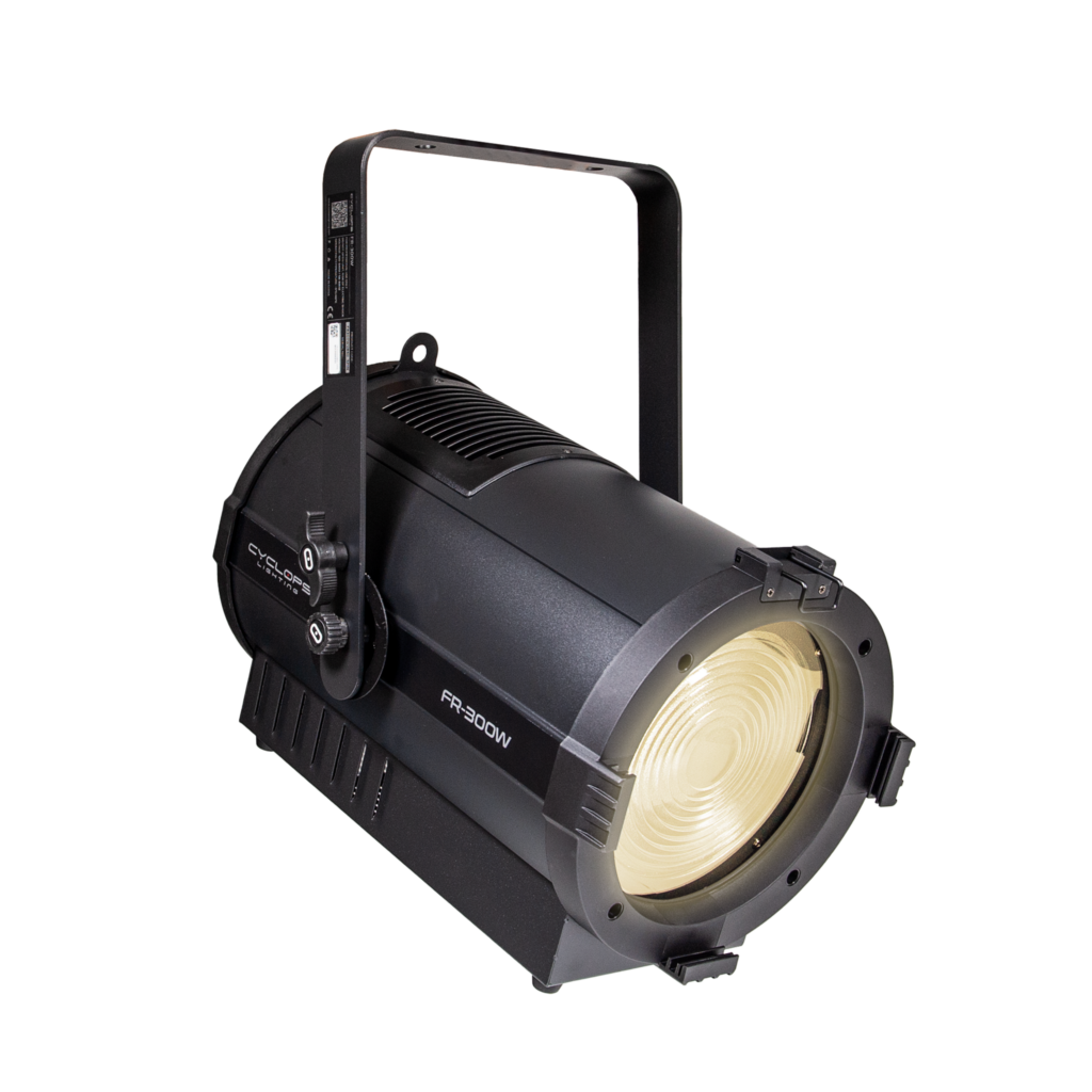 FR 300 - 300W White LED Fresnel with Motorized Zoom - Cyclops Lighting